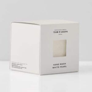 Team Dr Joseph White Pearl Hand Wash Natürliche pflegende Würfelseife im Karton