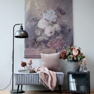 Das große CHIC ANTIQUE-Leinwandbild zum Aufhängen mit Blumendruck verleiht jeder Wand Charme