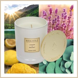 scented candle lavender bergamot