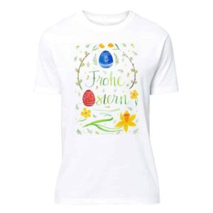 t shirt frohe ostern weiss 1