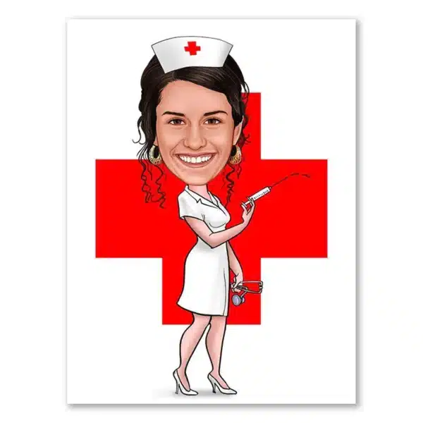 karikatur krankenschwester