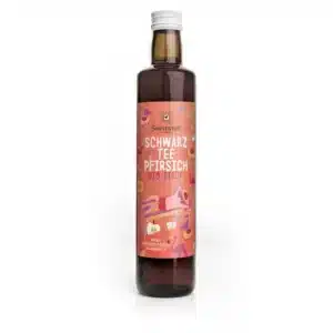 SchwarzteePfirsich Sirup bio fruchtsirup