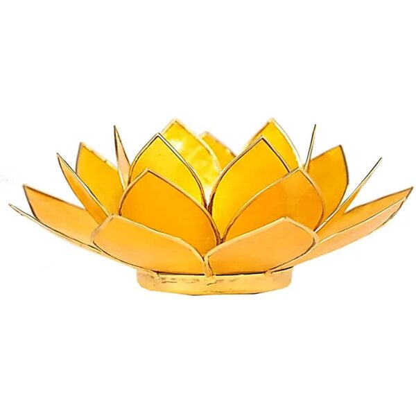 teelicht lotus gelb