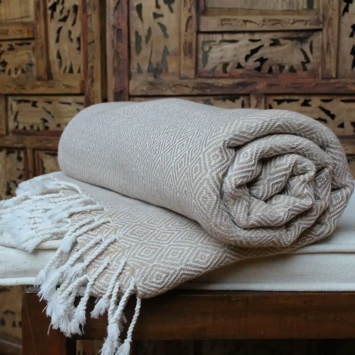 schönes aus indochina wohndecke handgewebt